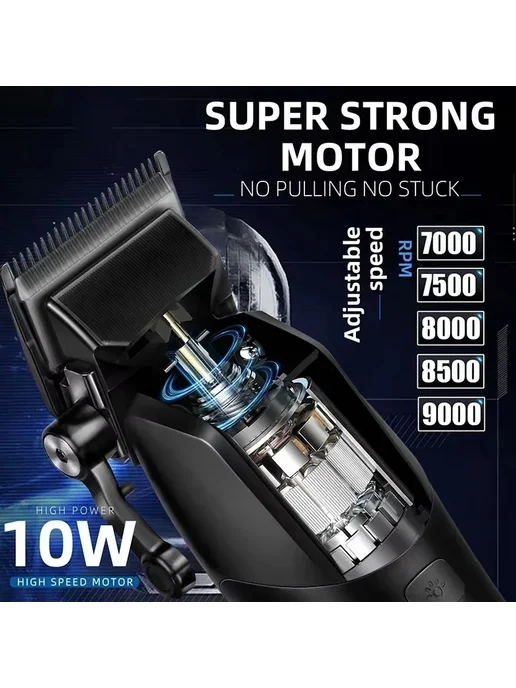 Kemei Электрический триммер для волос KM-1858 9000 об мин 26, вариант, фото 4