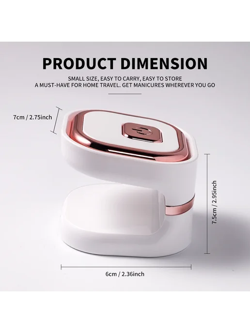 LIMEGIRL Мини-сушилка для ногтей Q8S-USB, вариант, фото 7
