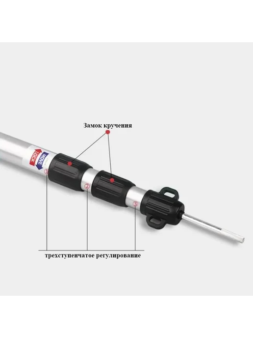 Оттяжки для палатки телескопические, 96–235 см, 2 шт, 2 шт, фото 3