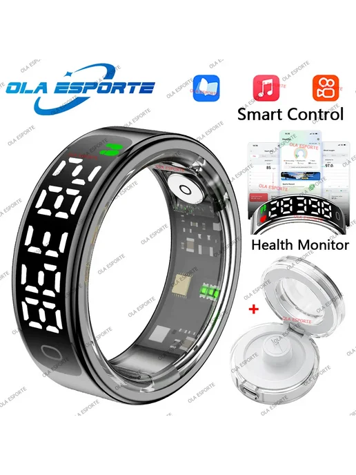 Ola Esporte Smart Ring для Galaxy 10, Siliver Pro, черный
