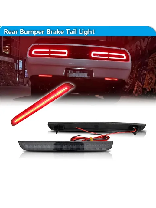 Нет бренда Красные Светодиодные Задние Фонари Для Dodge Challenger 2015, красный, фото 2