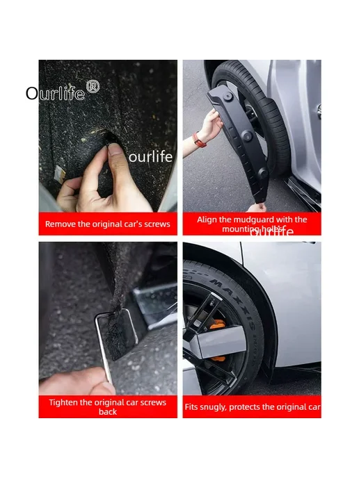 OurLife Для XPENG GX 2026 2027 Защитные брызговики для задних колес, вариант, фото 7