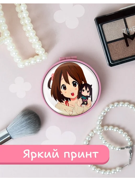 AniKoya Зеркальце карманное K-On аниме, розовый, фото 3