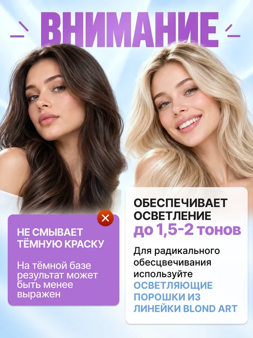 Essem Hair Studio Professional Смывка цвета, набор для осветления волос BLOND IT UP, вариант, фото 6