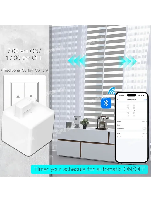 zigee link Умный Робот-пальчик Fingerbot С Bluetooth, Беспроводное Упра, синий, фото 5