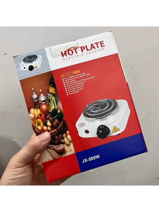 Нет бренда Электрический гриль-барбекю 500 Вт EU plug White Burner, 500 Вт, фото 3