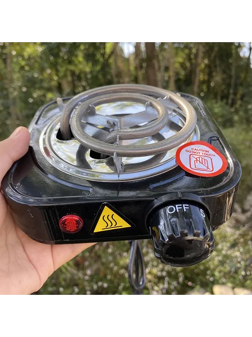 Нет бренда Электрический гриль-барбекю 500 Вт EU plug White Burner, 500 Вт, фото 4