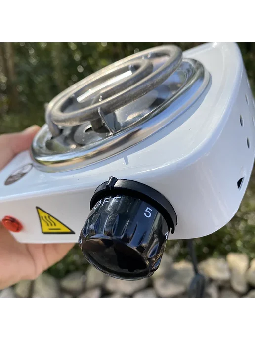 Нет бренда Электрический гриль-барбекю 500 Вт EU plug White Burner, 500 Вт, фото 5