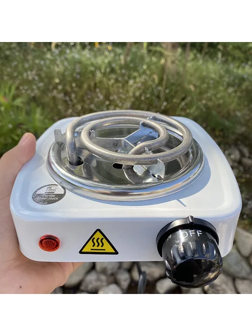 Нет бренда Электрический гриль-барбекю 500 Вт EU plug White Burner, 500 Вт, фото 6