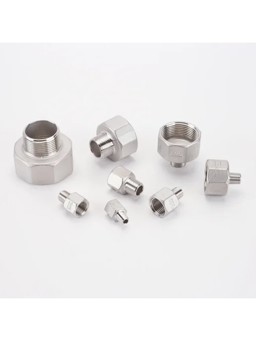 Нет бренда Редуктор переходник нержавеющая сталь 1 8"-2" M1 Inch, F2 In, вариант, фото 2