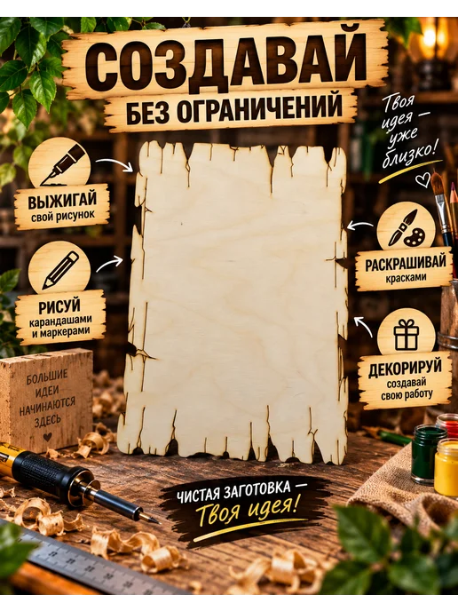 Доски для выжигания с рисунком Футболисты, Серия 1, 3 шт. А5, 3 шт, фото 2