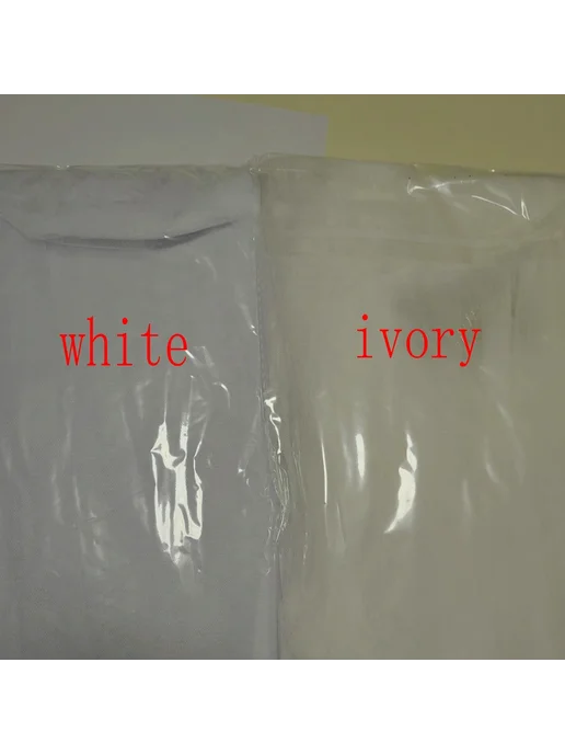 Нет бренда Свадебная фата из полиэстера White 2 Layers, белый, фото 5