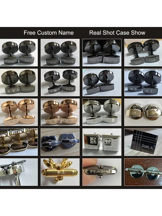 SAVOYSHI синие запонки из металла Синий, Cufflinks With Box, синий, фото 7