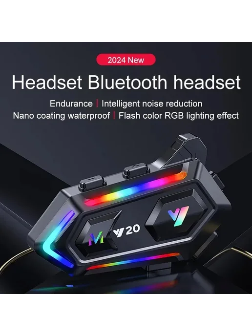 XINOWY Bluetooth-гарнитура Y20 для мотоциклетного шлема, 1000 мА ·, вариант, фото 3