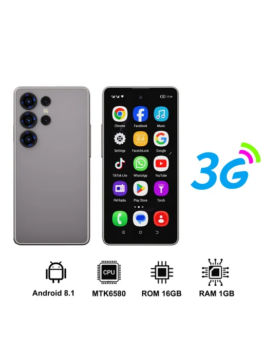 Смартфон SERVO 3G Mini 1/16 ГБ, серый