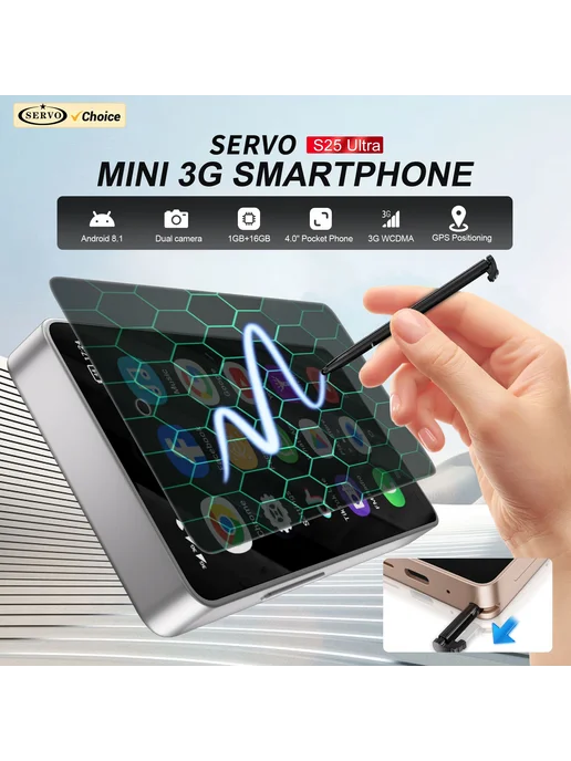 Смартфон SERVO 3G Mini 1/16 ГБ, черный, фото 2