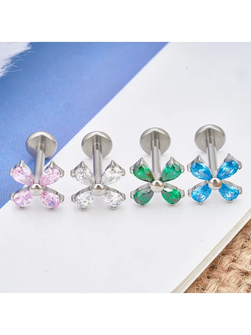 Нет бренда Титановые гвоздики для пирсинга MVKJ 1.2x8mm, 1pcs, 1 шт, фото 3