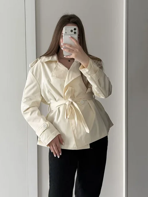 FSMG Casual Windbreaker Jacket Women's Polyester Spandax, черный, фото 2