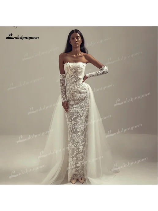 lakshmigown Свадебное платье-футляр vestidos de novia, вариант