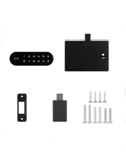 Нет бренда Smart Touch Keypad Keyless Lock 1, черный