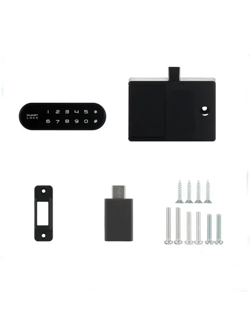 Нет бренда Smart Touch Keypad Keyless Lock 1, черный, фото 6