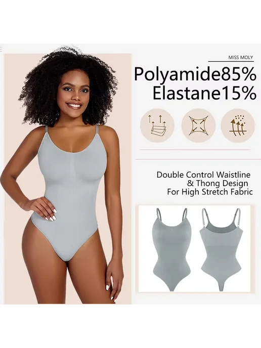 Vaslanda Женское Корректирующее Боди Faja Для Коррекции Фигу, синий, фото 4
