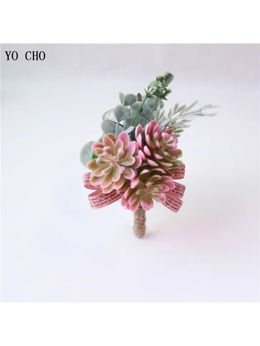 YO CHO Розовая пластиковая бутоньерка 2-wrist, розовый, фото 6
