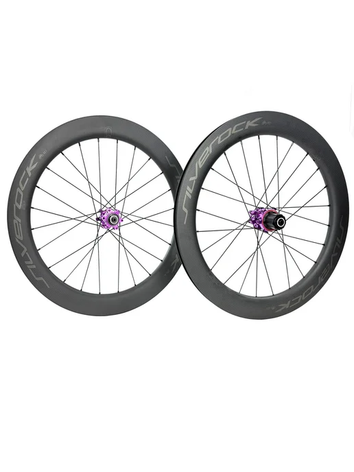 SILVEROCK SR50C Карбоновые колеса 50 мм для складного велоси, фиолетовый