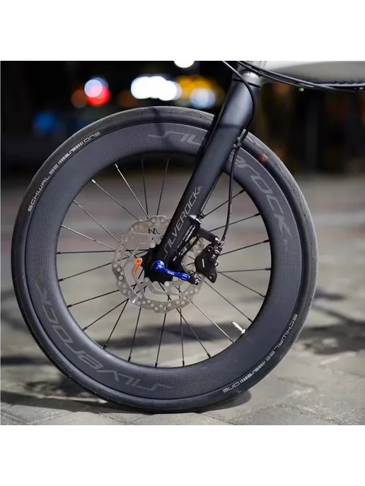 SILVEROCK SR50C Карбоновые колеса 50 мм для складного велоси, фиолетовый, фото 3