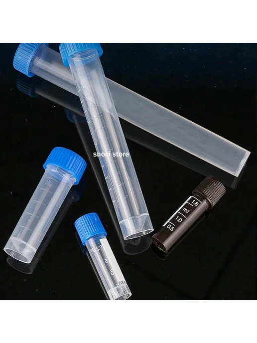NINTH LIFE Пластиковые пробирки 100 шт, 1-15 мл 2ml-A, 100 шт, 15 мл, фото 2