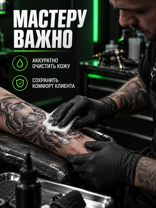 FENIX TATTOO Мыло для тату Турбо малиновый сироп, 30мл Синева, 260 мл, фото 3