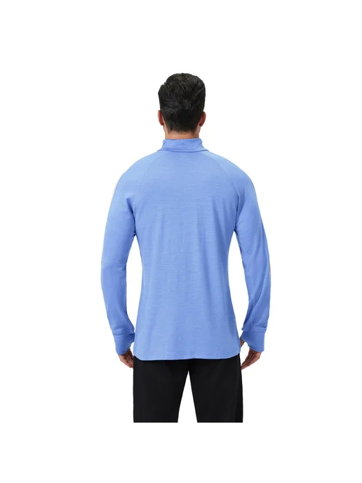 Мужская спортивная куртка Merino полузастежка, черный, фото 5