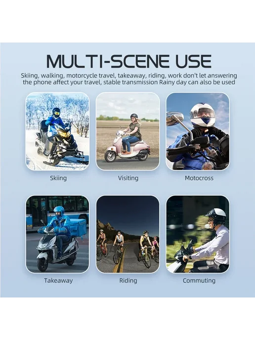 kebidumei Y10 Bluetooth 5,3 гарнитура для мотоциклетного шле, вариант, фото 5