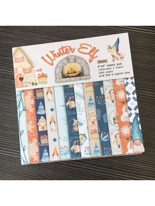 Нет бренда Бумага для скрапбукинга Winter Elves, 24sheets