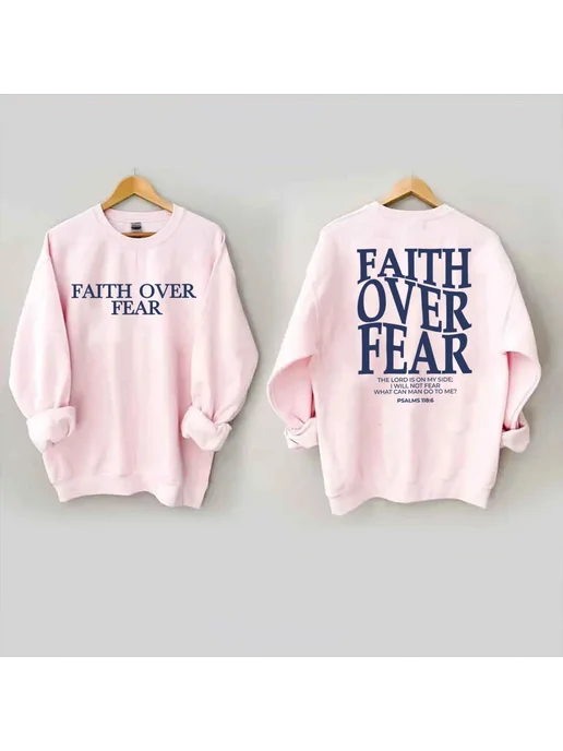 jane deiune Женская толстовка Faith Over Fear, розовый