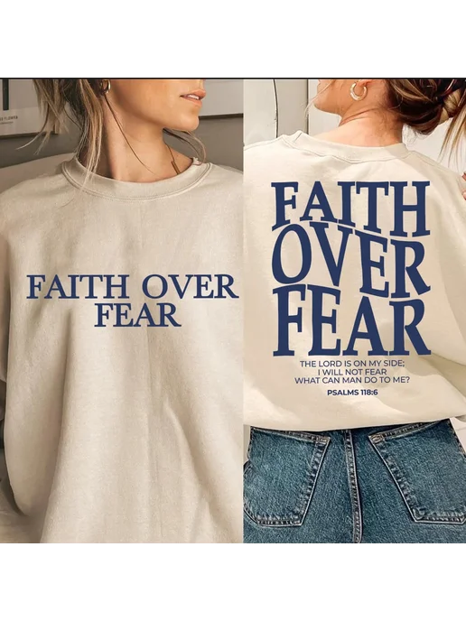 jane deiune Женская толстовка Faith Over Fear, розовый, фото 2