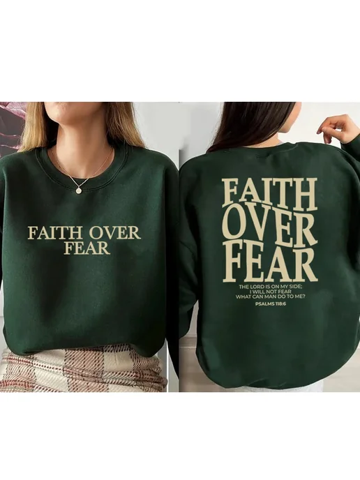 jane deiune Женская толстовка Faith Over Fear, розовый, фото 5