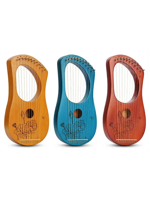 OLOMM Портативная арфа Harp из красного дерева, красный, фото 2