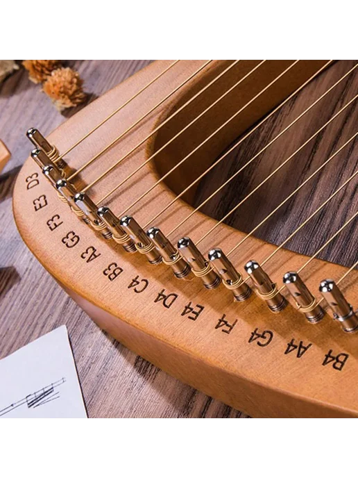 OLOMM Портативная арфа Harp из красного дерева, красный, фото 4