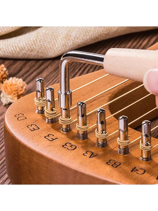 OLOMM Портативная арфа Harp из красного дерева, красный, фото 5