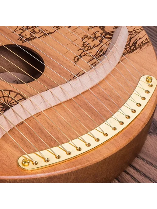 OLOMM Портативная арфа Harp из красного дерева, красный, фото 6