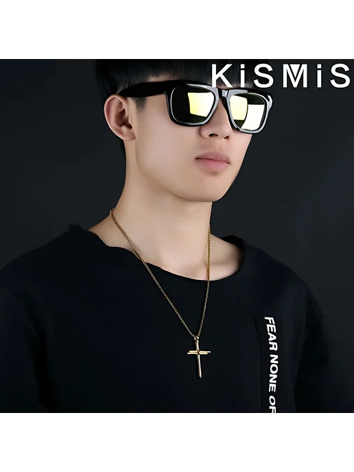 Нет бренда Подвеска крест из нержавеющей стали Черный, Black, черный, фото 3