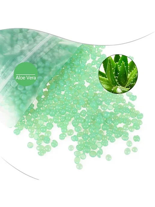 Doll Wax Жесткий воск 1000г для депиляции 1000g Aloe, 1 кг, 1 кг