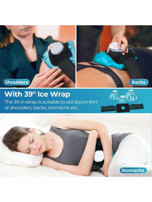 Нет бренда Многоразовый охлаждающий согревающий компресс Ice Bag HLSBD, черный, фото 6