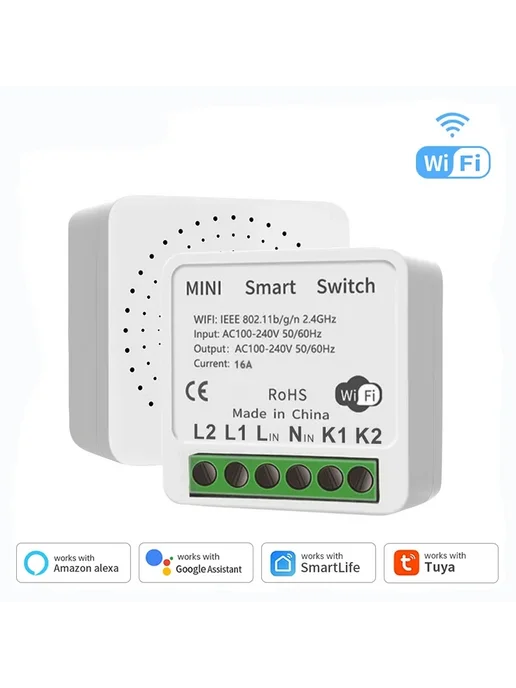 Szaoju Умный Wi-Fi выключатель 16А, вариант, фото 2