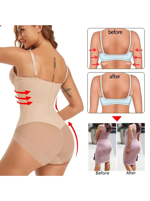 miss moly MISSMOLY Женское Корректирующее Белье, Боди, Корсет С Жестки, черный, фото 5