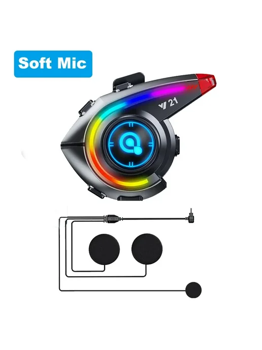 XINOWY Мотоциклетная Bluetooth-гарнитура Y21 С FM-радио, RGB-подсве, вариант