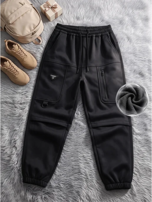 DTV Style зимние брюки для подростков, черный, фото 5