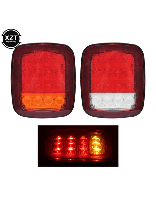 Нет бренда Задние фонари для Jeep Wrangler TJ CJ, 16 дюймов red yellow, красный, фото 2