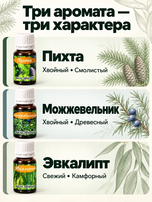 Банный Рай Набор натуральных эфирных масел для бани, вариант, фото 3